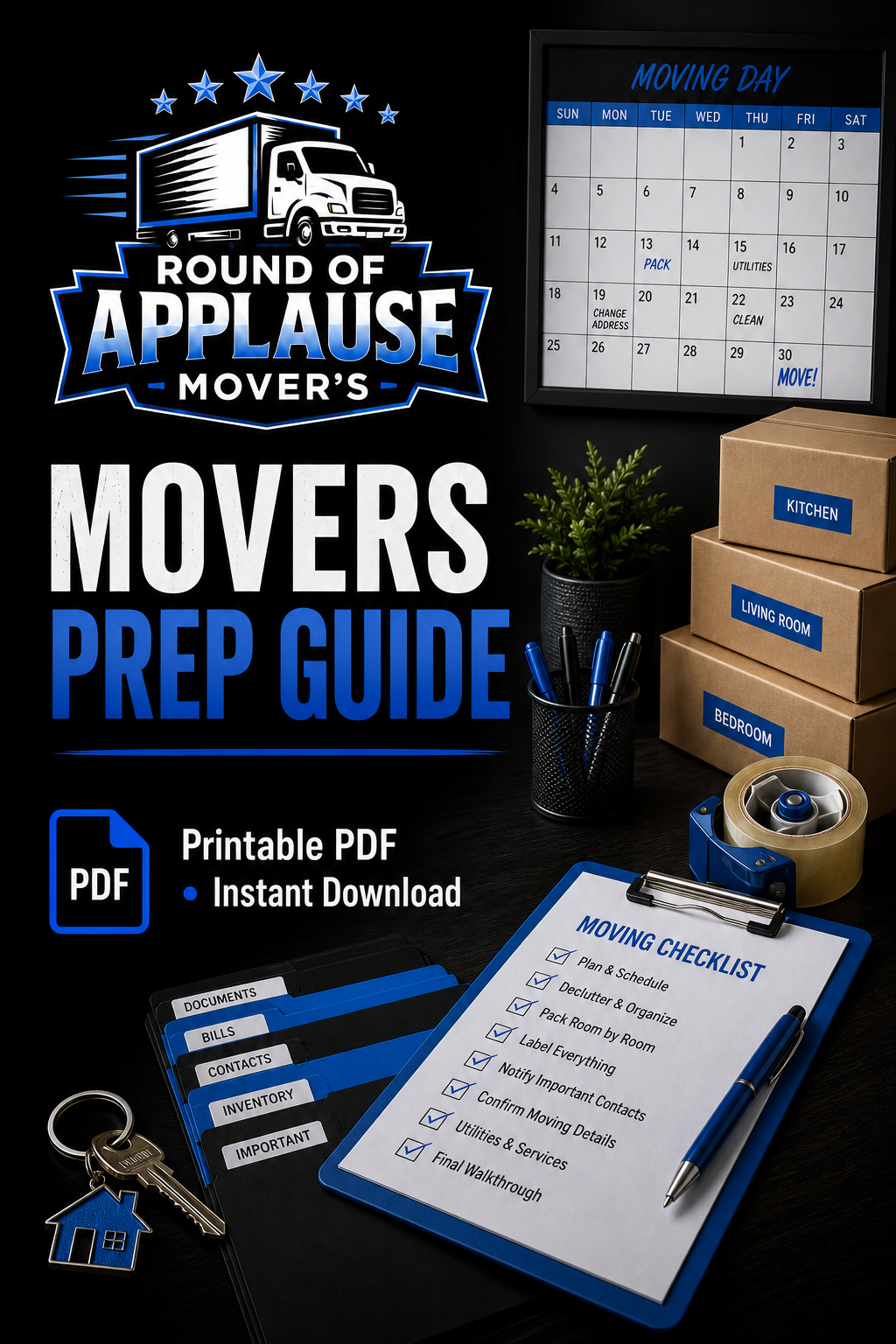 Ultimate Moving Bundle | 8 Printable Moving Guides